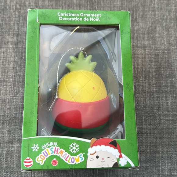 Squishmallow Christmas Ornament - Pineapple - Picture 2 of 3